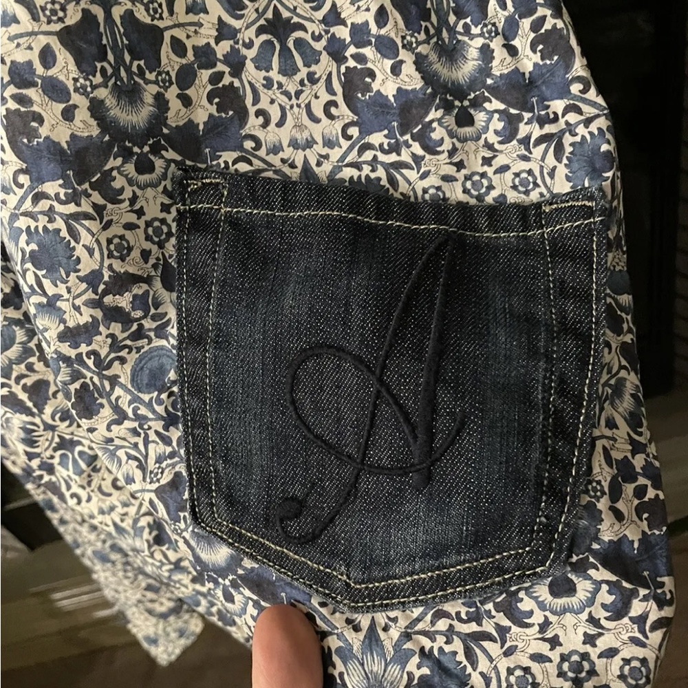 AVOCA Anthology Cotton & Denim top - Picture 2 of 3